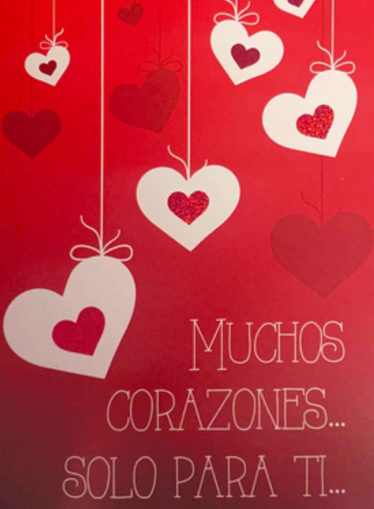 Muchos corazones… solo para ti…- 6 tarjetas