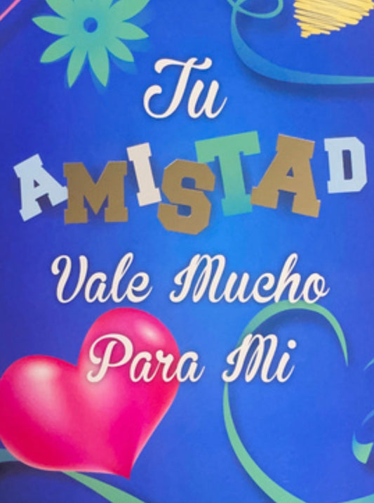 Tu amistad vale mucho para mi-6 tarjetas