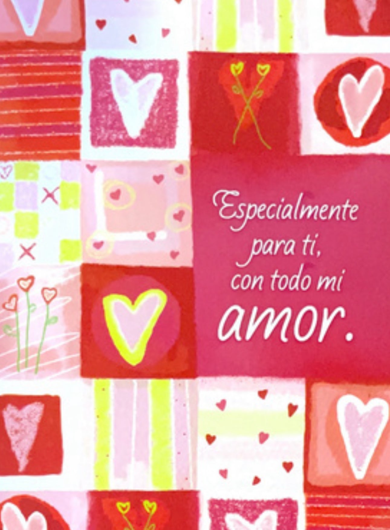 Especialmente para ti, con todo mi amor.- 6 tarjetas