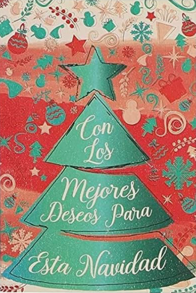 Con los mejores deseos para esta Navidad - 6 tarjetas