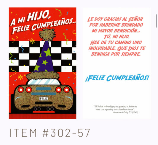 A mi Hijo, Feliz cumpleaños..  - 6 tarjetas