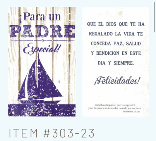 Para un Padre Especial  - 6 tarjetas