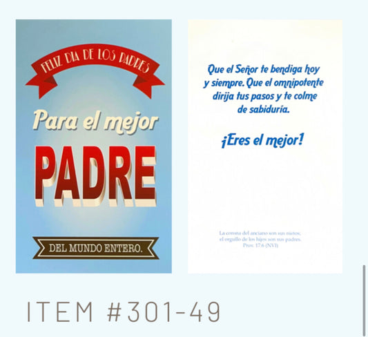 Feliz día de los padres para el mejor padre  - 6 tarjetas