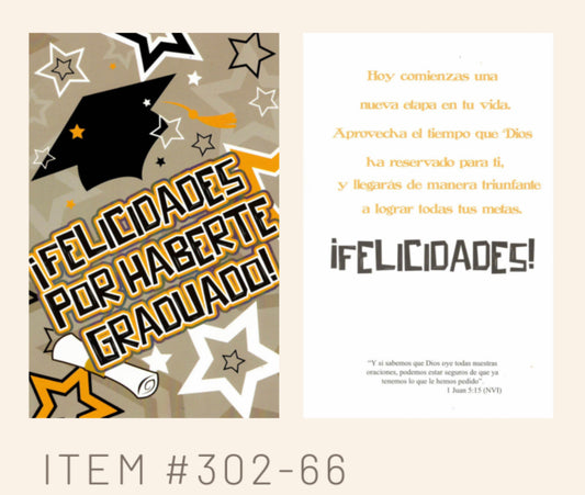 ¡Felicidades por haberte graduado!  - 6 tarjetas